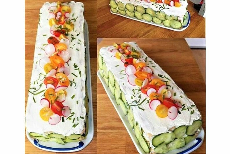 Cake Design Sale Concombre Et Radis Patisse Et Malice