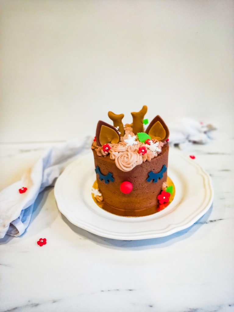 Cake Design Renne De Noel Patisse Et Malice